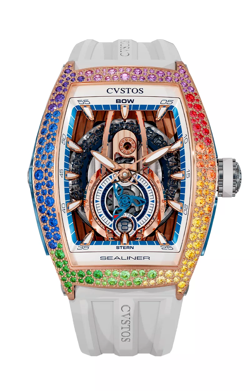 Runeページ Sealiner PS Bicolor 5N Red Gold/Rainbow Snow Setting Watch